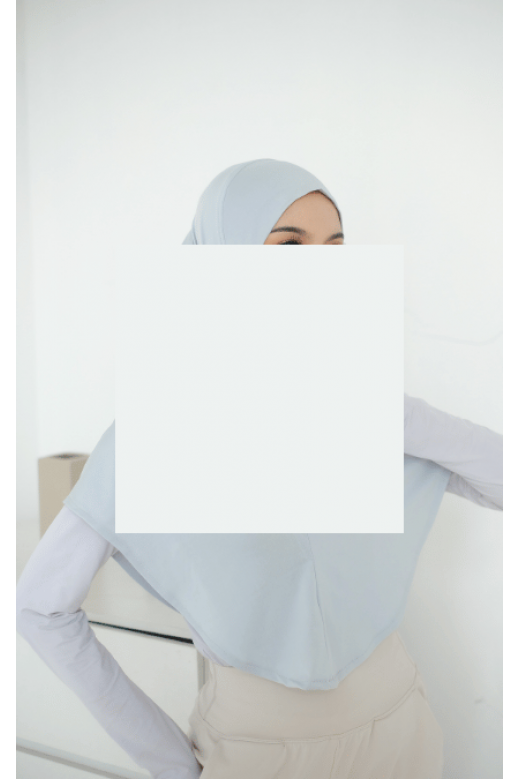 Tasya Hijab Sporty Silver